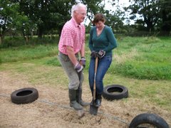 Glebe House Peter +Veronika digging away!